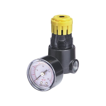 Plews-Edelmann 24444 Tru-Flate Mini Pressure Regulator with Gauge 10628